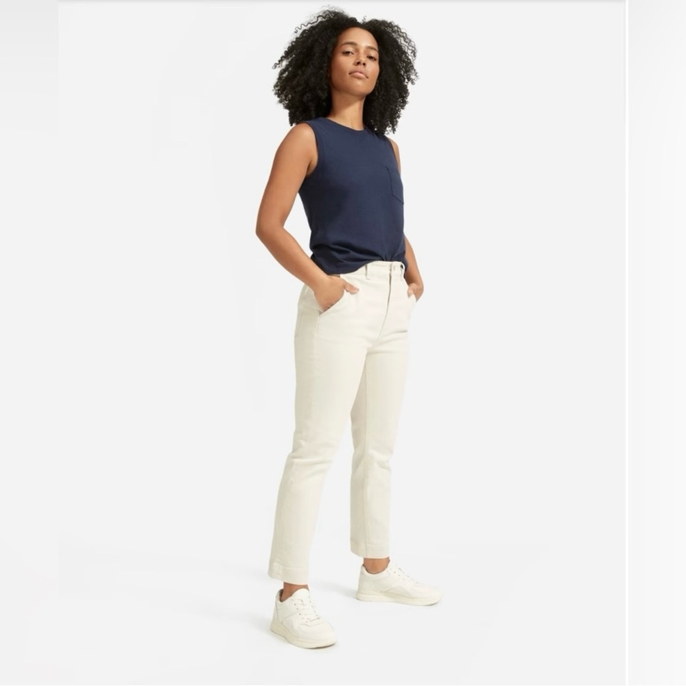 Everlane The Slim-Leg Crop Short - Size 8